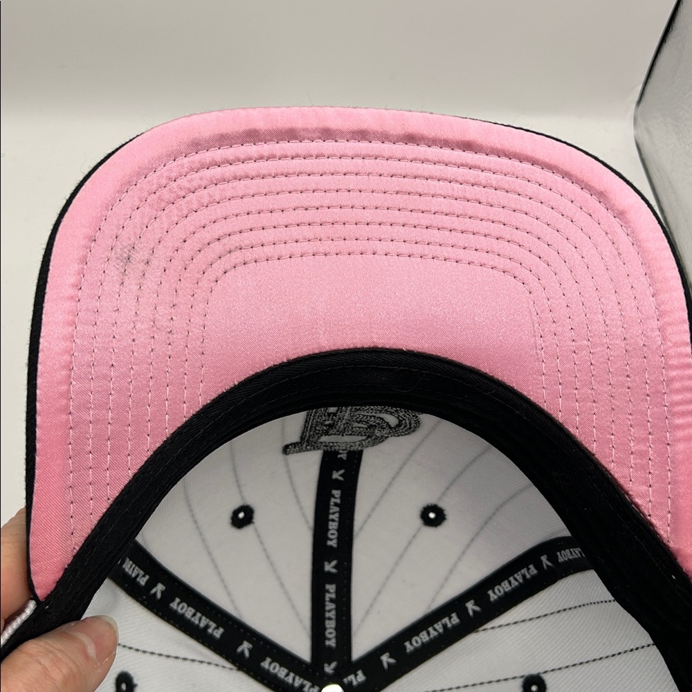 Playboy SnapBack baseball cap.  Pinstripes - Picture 12 of 12